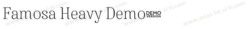 Famosa Heavy Demo字体转换